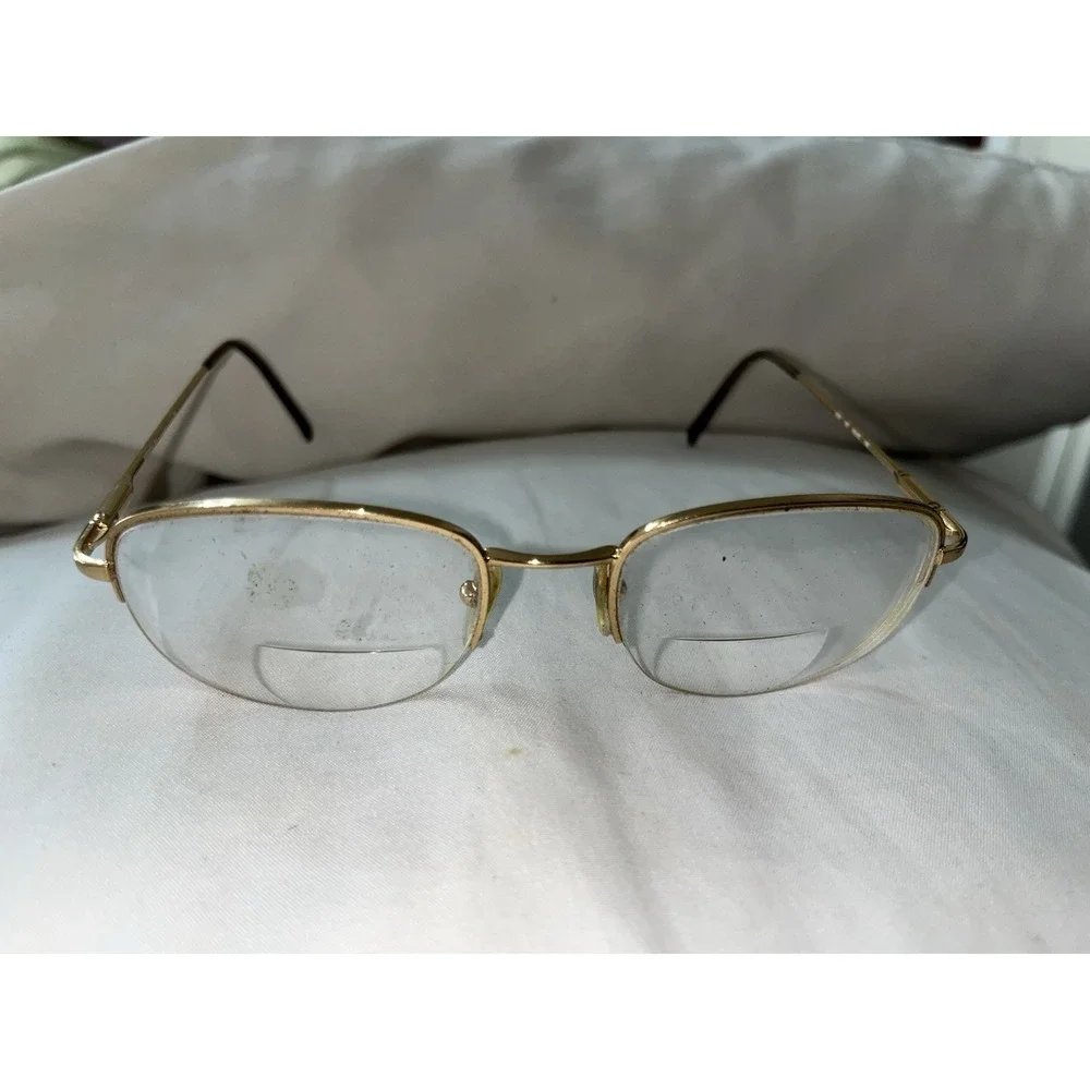 Steroflex Gold Half Rim 2078 108 Eyeglass Frames 53-20-135